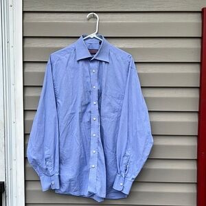 Vineyard Vines mens blue&white longsleeve shirt